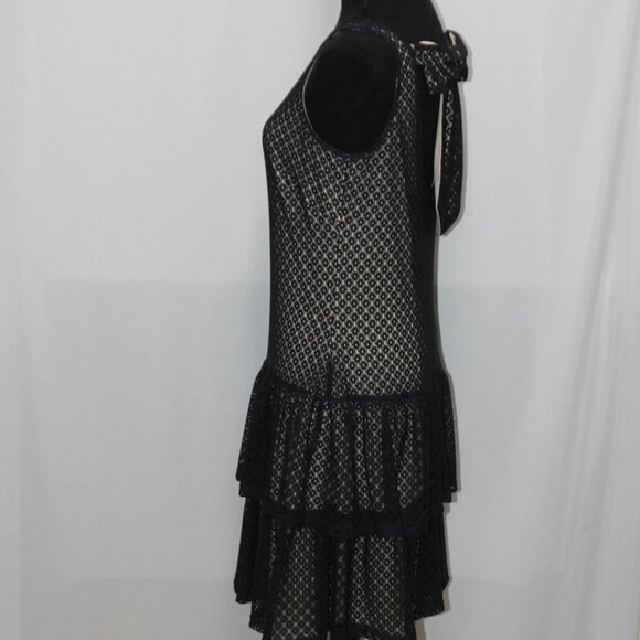 Jessica Simpson Navy Lace Dress w/Beige Lining - Picture 4 of 14